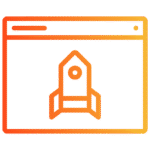 Off-page SEO icon representing external link building and online authority growth